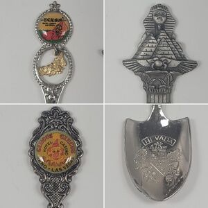 Las Vegas Nevada‎ Souvenir Spoons Lot Excalibur Luxor Circus Circus Hotel Casino